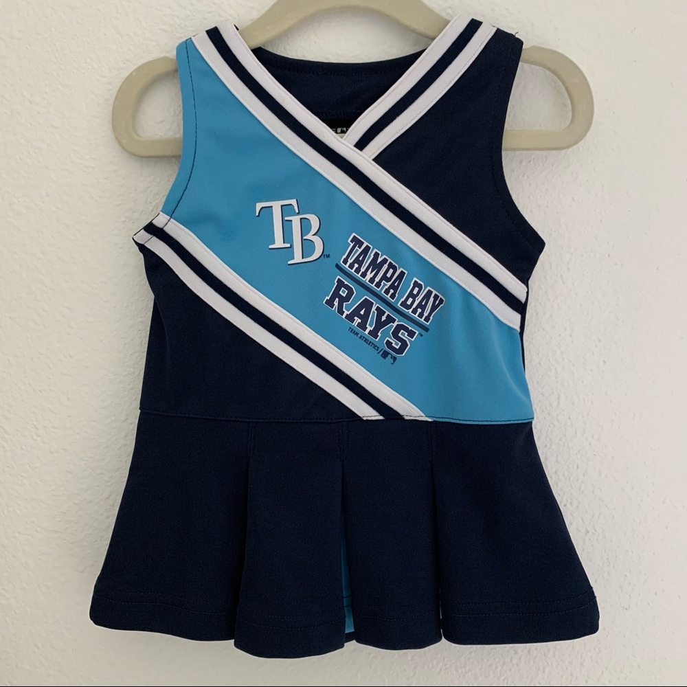 EUC Tampa Bay Rays Toddler Cheer Outfit